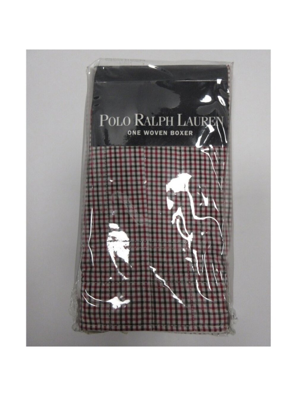VINTAGE Polo Ralph Lauren Underwear 40 Boxer Gingham Plaid Classic Woven